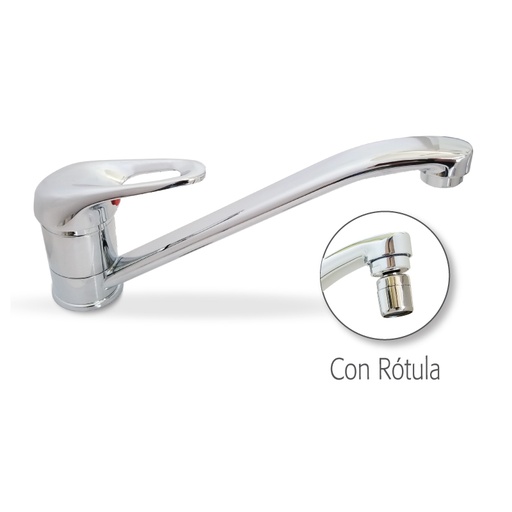[AQ.18004RT] GRIFERIA COCINA ALHUE MONOCOMANDO  SOBREMESADA C/ROTULA