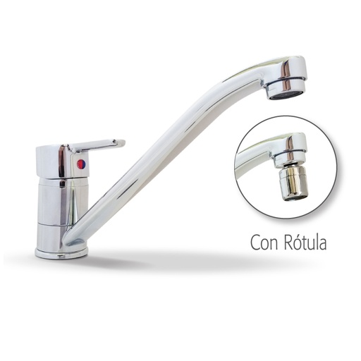 [AQ.56004RT] GRIFERIA COCINA ALUMINE MONOCOMANDO SOBREMESADA C/ROTULA
