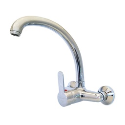 GRIFERIA COCINA ALUMINE PARED MONOCOMANDO PICO ALTO