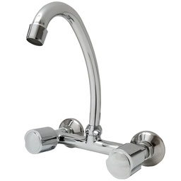 GRIFERIA COCINA PARED EXTERIOR HUILEN PICO J BICOMANDO