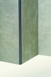GUARDACANTO BULLNOSE 10mm x 2.5m ALUMINIO CONCRETO TEXTURADO