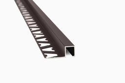 GUARDACANTO QUADRA 10mm x 2.5m ALUMINIO CAFE