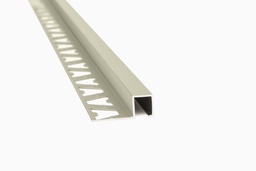 GUARDACANTO QUADRA 10mm x 2.5m ALUMINIO CENIZA