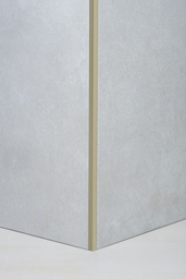 GUARDACANTO QUADRA 10mm x 2.5m ALUMINIO OLIVO