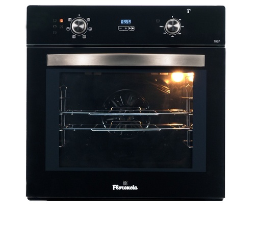 [MA.FLOR7867E] HORNO ELECTRICO DISPLAY DIGITAL VIDRIO  NEGRO