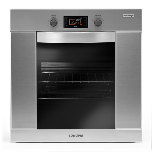 [LO.HEST60X] HORNO ELECTRICO LONGVIE 60X60 INOX. DISPLAY TOUCH 10 PROG. x1u.