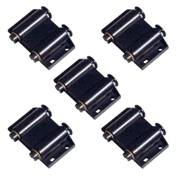 IMAN DOBLE PUSH OPEN NEGRO CON BASE INTEGRADA PACK X 5u.