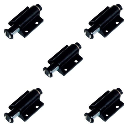 [ML.403] IMAN SIMPLE PUSH OPEN NEGRO CON BASE INTEGRADA PACK X 5u.