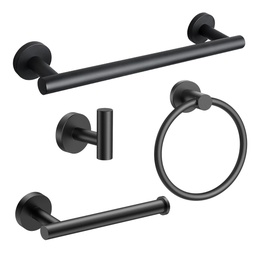 Kit Accesorios Baño Set 4 Piezas Acero Inoxidable Dannok
