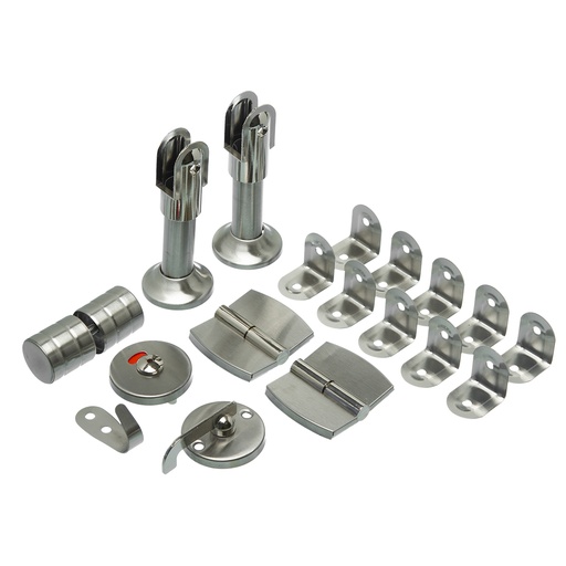 [BR.BRZ-1028-D] KIT DIVISOR DE BAÑO ACERO INOXIDABLE DERECHA