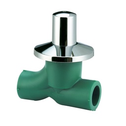 LLAVE DE PASO TOTAL C/CAB. POLIMERO BRONCE 20mm x1u.