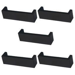 MANIJA "U" RECTA NEGRO 40x128mm PACK X 5u.