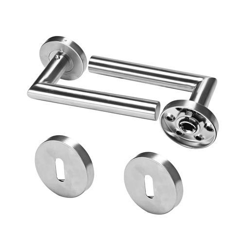 [DK.511S1Y119SS] MANIJA RECTA ACERO INOX. D/B CON ROSETA Y BOC DANNOK. x1u.