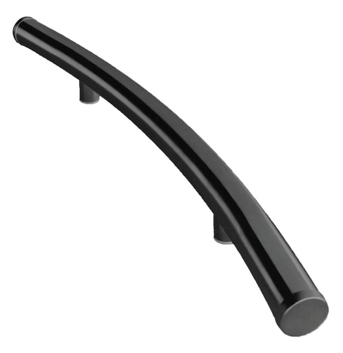 [BR.MC-3860-N] MANIJON CURVO SIMPLE  38x600mm NEGRO