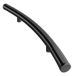 MANIJON CURVO SIMPLE  38x1000mm NEGRO