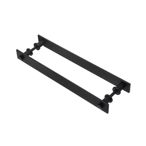 [BR.BRZ-8240] MANIJON GRANERO RECTANGULAR DOBLE NEGRO  400x40x6 mm