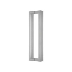 MANIJON RECTANGULAR DOBLE ACERO INOXIDABLE 40x20x400mm