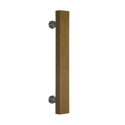 Manijon Cuadrado Madera Color Roble Oscuro 1200mm Bronzen Roble