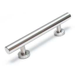 Manijon Barral Recto Simple Redondo Acero Inoxidable 500mm  Plateado