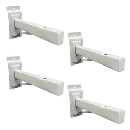 MENSULA PANEL ESTANTE REFORZADA 23cm. PACK X 4u.
