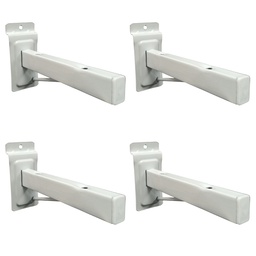 MENSULA PANEL ESTANTE REFORZADA 27cm. PACK x 4u.