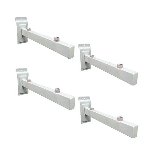 [ML.612] MENSULA PANEL P/ESTANTE DE VIDRIO 18 cm PACK X 4u.
