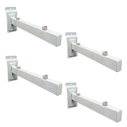 MENSULA PANEL P/ESTANTE DE VIDRIO 28 cm. PACK X 4u.