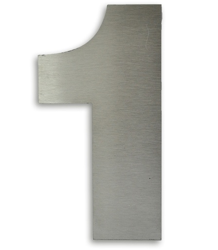 [RA.1,150] NUMERO CLASICO 1 DE 150 MM ACERO INOXIDABLE