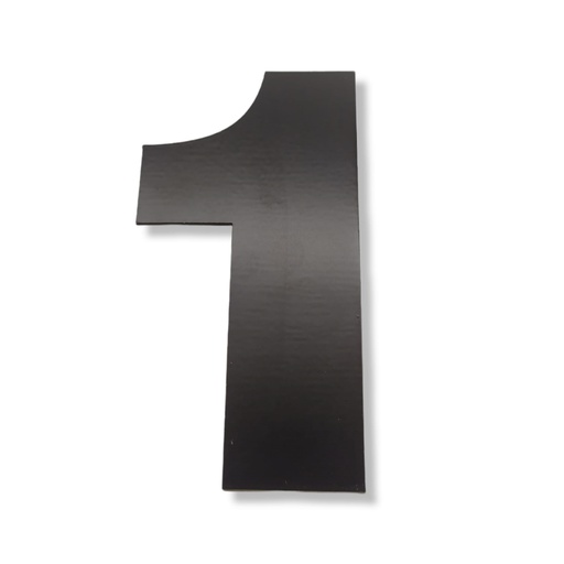 [RA.1,150N] NUMERO CLASICO 1 DE 150 mm NEGRO x1u.