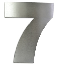 NUMERO CLASICO 7 DE 150 MM ACERO INOXIDABLE