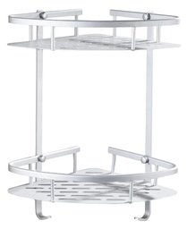 ORGANIZADOR ESQUINERO 2 ESTANTES ALUMINIO