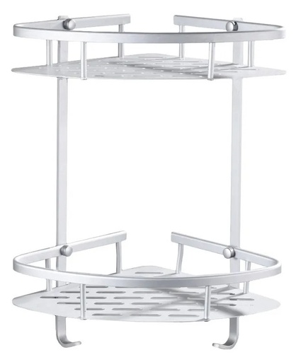 [DA.ORG0IMP44] ORGANIZADOR ESQUINERO 2 ESTANTES ALUMINIO