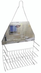 ORGANIZADOR P/DUCHA GRANDE ACERO BLANCO
