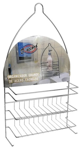 [DA.ORG0IMP30] ORGANIZADOR P/DUCHA GRANDE ACERO CROMADO