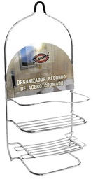 ORGANIZADOR P/DUCHA REDONDO ACERO CROMADO