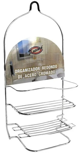 [DA.ORG0IMP31] ORGANIZADOR P/DUCHA REDONDO ACERO CROMADO