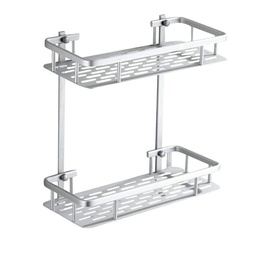 ORGANIZADOR RECTANGULAR 2 ESTANTES ALUMINIO