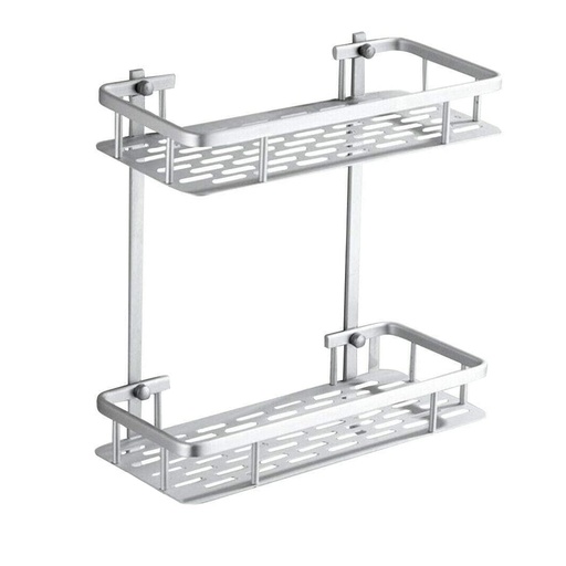 [DA.ORG0IMP46] ORGANIZADOR RECTANGULAR 2 ESTANTES ALUMINIO