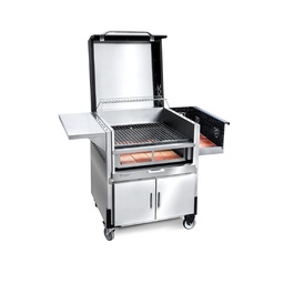 PARRILLA ARAUCARIA 60cm A LEÑA C/MUEBLE CARRITO C/TAPA x1u.