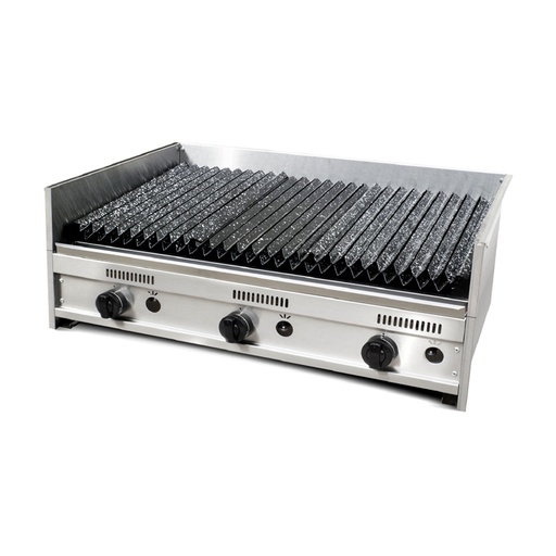 [IS.460-90] PARRILLA LINEA GASTRONOMICA A GAS  90cm x1u.