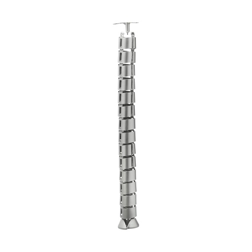 [BR.PC-100-G] PASACABLE VERTEBRA P/ ESCRITORIO OFICINA GRIS x1u.
