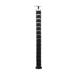 PASACABLE VERTEBRA P/ ESCRITORIO OFICINA NEGRO x1u.