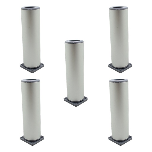 [ML.610] PATA ALUMINIO ANODIZADA BASE REGULABLE 150MM PACK X 5u.