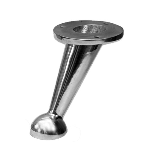 [AC.06] PATA ALUMINIO BOCHA 130mm PULIDA x1u.