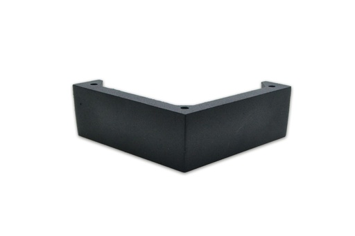 [AC.03] PATA ALUMINIO TACO CORTO 50mm NEGRO MATE EPOXI  x1u.