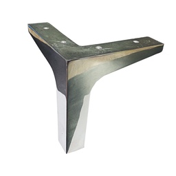 PATA ALUMINIO TIPO ""L"" 185mm PULIDA x1u."