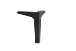 PATA ALUMINIO TIPO "L"  LARGA 185 mm. NEGRO MATE EPOXI x1u.