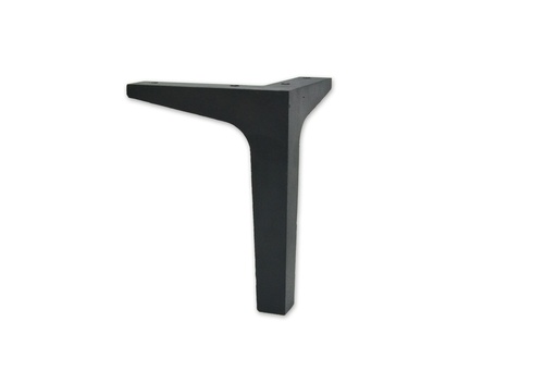 [AC.05] PATA ALUMINIO TIPO "L"  LARGA 185 mm. NEGRO MATE EPOXI x1u.