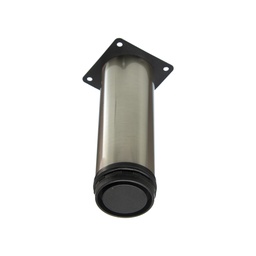 PATA CILINDRICA 10 CM REGULABLE INOX.