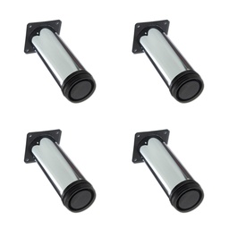 PATA CILINDRICA 15 CM REGULABLE CROMADA PACK X 4u.
